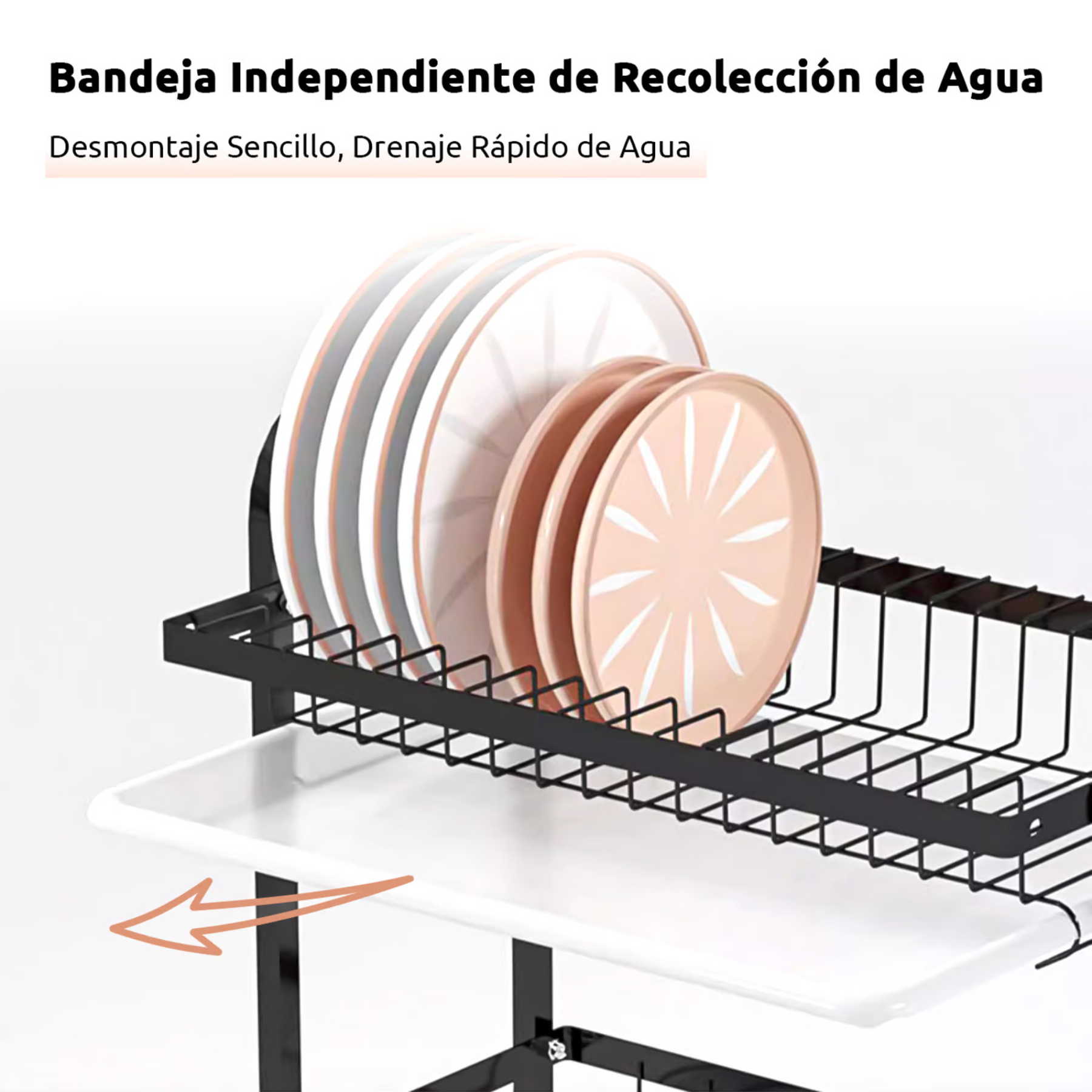 Escurridor de Platos Sobre Mesa